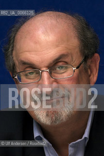 English writer Salman Rushdie. Paris, October 14, 2008 - ©Ulf Andersen/Rosebud2