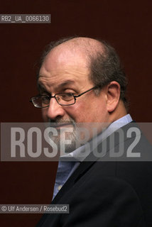 English writer Salman Rushdie. Paris, October 14, 2008 - ©Ulf Andersen/Rosebud2