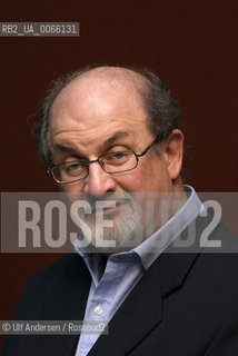 English writer Salman Rushdie. Paris, October 14, 2008 - ©Ulf Andersen/Rosebud2