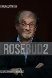 English writer Salman Rushdie. Paris, October 14, 2008 - ©Ulf Andersen/Rosebud2