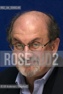 English writer Salman Rushdie. Paris, October 14, 2008 - ©Ulf Andersen/Rosebud2