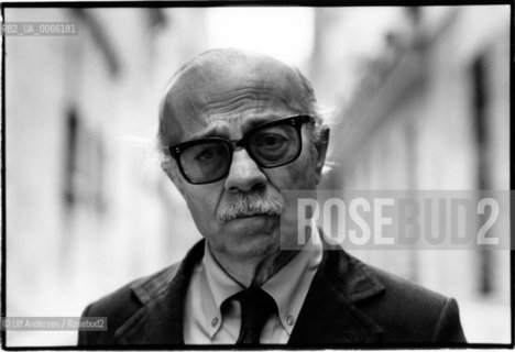 Argentinian writer Ernesto Sabato. Paris, June 20, 1983 - ©Ulf Andersen/Rosebud2