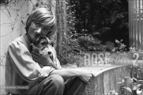 French writer Francoise Sagan at home. Paris, May 19, 1981 - ©Ulf Andersen/Rosebud2