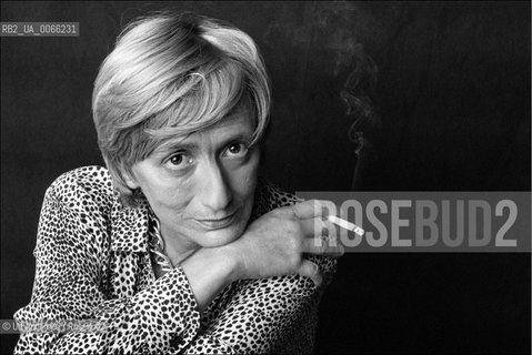 Francoise Sagan, French writer at home. Paris, June 26, 1987 - ©Ulf Andersen/Rosebud2