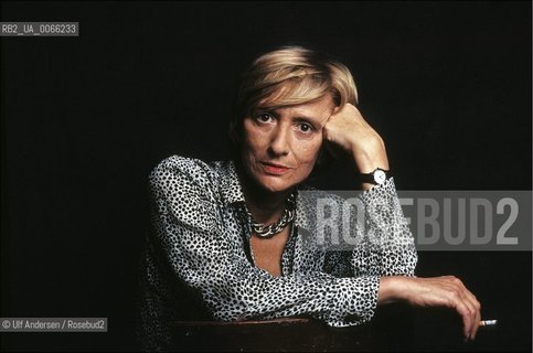 Francoise Sagan, French writer at home. Paris, June 26, 1987 - ©Ulf Andersen/Rosebud2