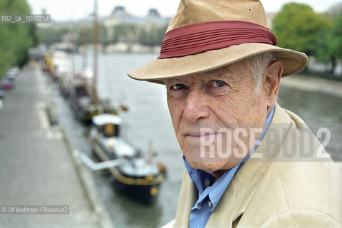 American writer James Salter. Paris, January 10, 1999 - ©Ulf Andersen/Rosebud2