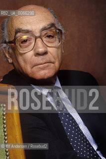 Portuguese writer Jose Saramago (1922-2010). Paris, February 3, 1997 - ©Ulf Andersen/Rosebud2