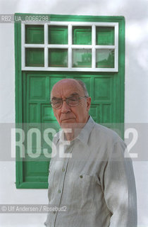 Portuguese writer Jose Saramago (1922-2010). Lanzarote, September 24, 2002 - ©Ulf Andersen/Rosebud2