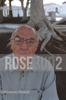 Portuguese writer Jose Saramago (1922-2010). Lanzarote, September 24, 2002 - ©Ulf Andersen/Rosebud2