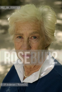 Eva Schloss, English writer, holocaust survivor, Anne Franks step sister. Paris, June 19, 2009 - ©Ulf Andersen/Rosebud2