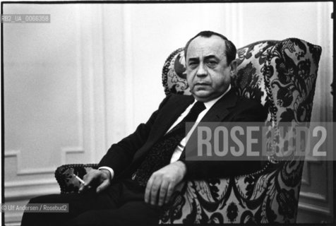 Italian writer Leonardo Sciascia (1921-1989 ). Paris, November 30, 1978 - ©Ulf Andersen/Rosebud2