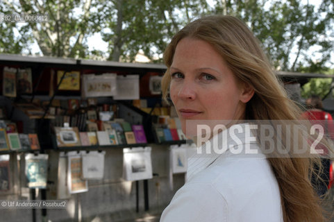 Norwegian journalist and writer Asne Seierstad. Paris, April 28, 2003 - ©Ulf Andersen/Rosebud2