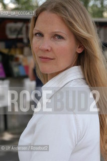 Norwegian journalist and writer Asne Seierstad. Paris, April 28, 2003 - ©Ulf Andersen/Rosebud2