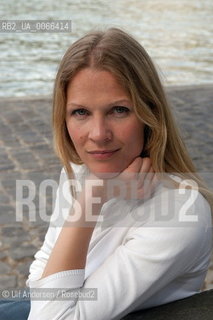 Norwegian journalist and writer Asne Seierstad. Paris, April 28, 2003 - ©Ulf Andersen/Rosebud2