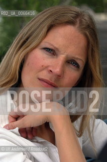 Norwegian journalist and writer Asne Seierstad. Paris, April 28, 2003 - ©Ulf Andersen/Rosebud2