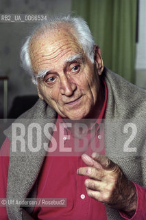 French philosopher Michel Serres. Paris, September 26, 2001 - ©Ulf Andersen/Rosebud2