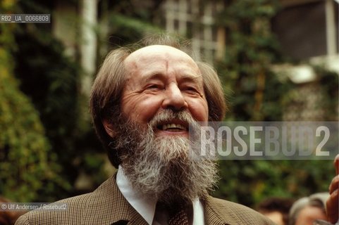 Russian writer Alexandre Soljenitsyne. Paris, September 22, 1993  - ©Ulf Andersen/Rosebud2