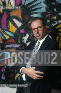 Italian writer Pier-Victor Tondelli, (1955-1991)  at home.Milano, October 12, 1988 - ©Ulf Andersen/Rosebud2