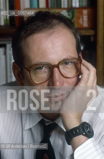 Italian writer Pier-Victor Tondelli, (1955-1991)  at home.Milano, October 12, 1988 - ©Ulf Andersen/Rosebud2