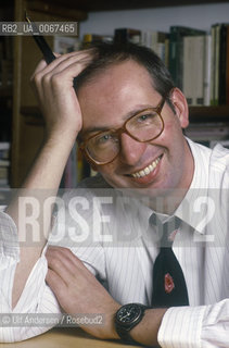 Italian writer Pier-Victor Tondelli, (1955-1991)  at home.Milano, October 12, 1988 - ©Ulf Andersen/Rosebud2