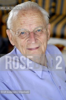 French sociologist Alain Touraine. Paris, June 25, 2010 - ©Ulf Andersen/Rosebud2