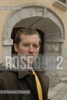 English writer Jonathan Trigell. Lyon, March 31, 2009 - ©Ulf Andersen/Rosebud2