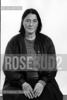 Swedish writer Birgitta Trotzig. Paris, November 7, 1986 - ©Ulf Andersen/Rosebud2