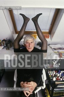 French illustrator, writer and artist Tomi Ungerer at home. Strasbourg, March 21, 2000 - ©Ulf Andersen/Rosebud2