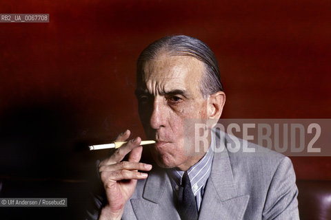 Chilean writer Armando Uribe. Paris, April 6,1992 - ©Ulf Andersen/Rosebud2