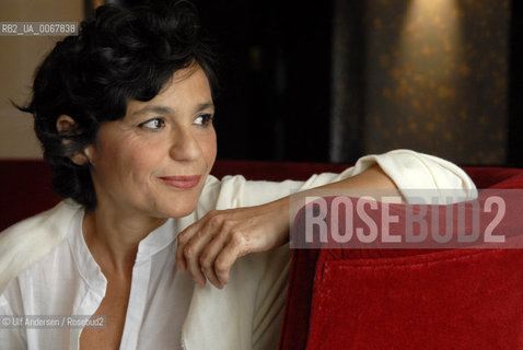 Italian writer Mariolinna Venezia. Paris, June 19, 2008 - ©Ulf Andersen/Rosebud2