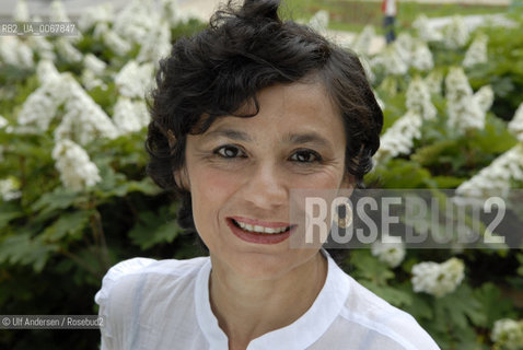 Italian writer Mariolinna Venezia. Paris, June 19, 2008 - ©Ulf Andersen/Rosebud2