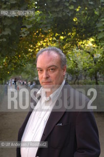 Spanish writer Enrique Vila Matas. Paris, September 19, 2003 - ©Ulf Andersen/Rosebud2