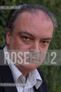 Spanish writer Enrique Vila Matas. Paris, September 19, 2003 - ©Ulf Andersen/Rosebud2