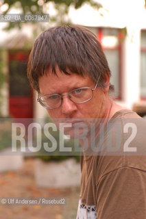 American writer William T. Vollmann. Paris, September 3, 2004 - ©Ulf Andersen/Rosebud2