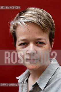 English writer Sarah Waters. Paris, June 29, 2003 - ©Ulf Andersen/Rosebud2