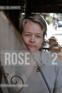 English writer Sarah Waters. Paris, June 29, 2003 - ©Ulf Andersen/Rosebud2