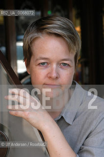 English writer Sarah Waters. Paris, June 29, 2003 - ©Ulf Andersen/Rosebud2