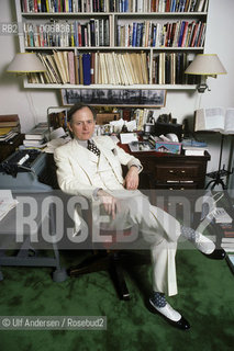 American writer Tom Wolfe at home. New York, January 17, 1988, - ©Ulf Andersen/Rosebud2