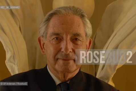 Greek writer Michel de Grece at home in Paris, with art works from Nikki de Saint Phalle and a painting by Larry Rivera representing Michel and different historicalroyalties in europe. Michel de Grece is still greek but descent from a danish king . Paris, March 1, 2007. ©Ulf Andersen/Rosebud2