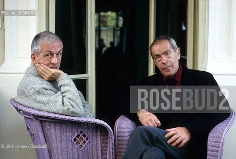 Italian authors Carlo Fruttero and Franco Lucentini  at home. Turino, November 4, 1987 - ©Ulf Andersen/Rosebud2