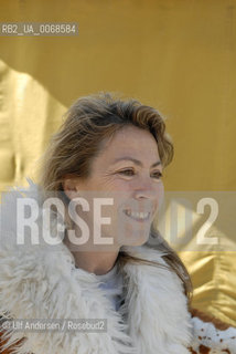 Italian writer Simonetta Greggio. Paris, March 22, 2011 - ©Ulf Andersen/Rosebud2