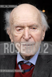 German/Dutch writer Hans Keilson. Brussels, March 27, 2011 - ©Ulf Andersen/Rosebud2