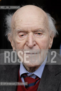 German/Dutch writer Hans Keilson. Brussels, March 27, 2011 - ©Ulf Andersen/Rosebud2