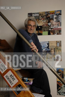 Italian philosopher Toni Negri, at home in Paris. Paris, June 21, 2011 - ©Ulf Andersen/Rosebud2