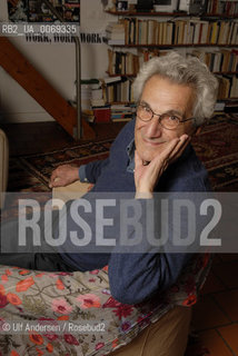 Italian philosopher Toni Negri, at home in Paris. Paris, June 21, 2011 - ©Ulf Andersen/Rosebud2