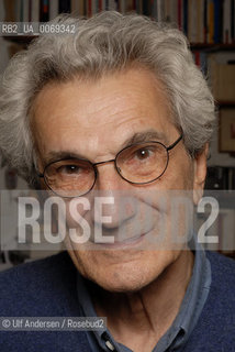 Italian philosopher Toni Negri, at home in Paris. Paris, June 21, 2011 - ©Ulf Andersen/Rosebud2