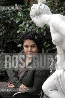 Italian writer Michela Murgia. Paris, September 19, 2011 - ©Ulf Andersen/Rosebud2