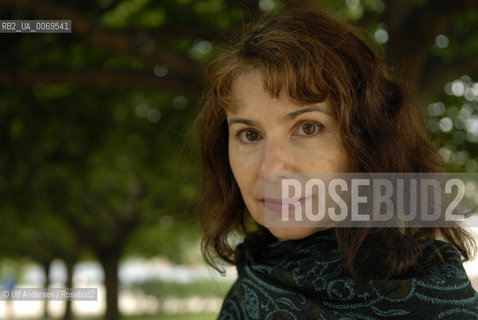 French writer Alina Reyes. Paris, June 26, 2007 - ©Ulf Andersen/Rosebud2