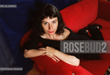 French writer Alina Reyes. Paris, June 18, 2002 - ©Ulf Andersen/Rosebud2