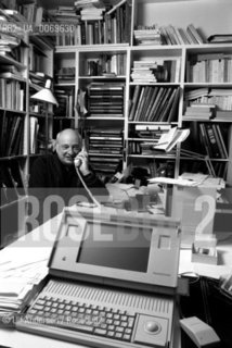 French sociologist Edgar Morin. Paris, February 26, 1991 - ©Ulf Andersen/Rosebud2